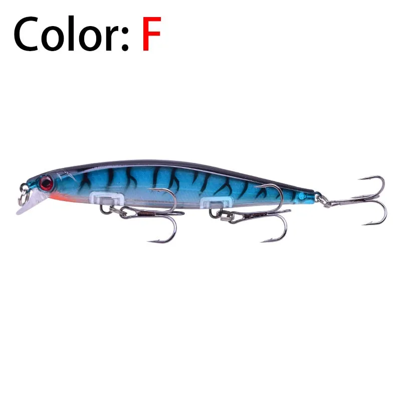 1Pcs Laser Minnow Hard Fishing Lure 11cm 13.8g Artificial Bait Sinking Slowly 3D Eyes Wobbler Tackle For Pike Bass Carp Swimbait