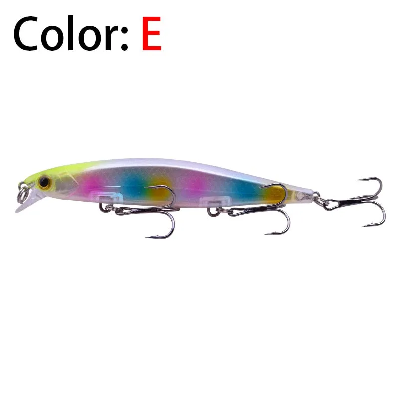 1Pcs Laser Minnow Hard Fishing Lure 11cm 13.8g Artificial Bait Sinking Slowly 3D Eyes Wobbler Tackle For Pike Bass Carp Swimbait