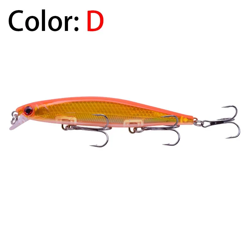 1Pcs Laser Minnow Hard Fishing Lure 11cm 13.8g Artificial Bait Sinking Slowly 3D Eyes Wobbler Tackle For Pike Bass Carp Swimbait