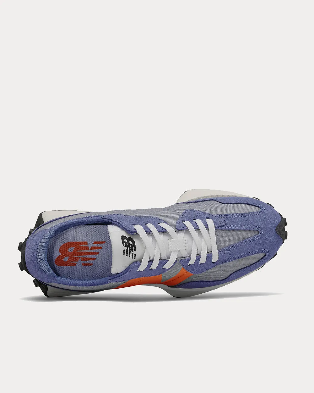 327 Magnetic Blue with Varsity Orange Low Top Sneakers