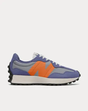 327 Magnetic Blue with Varsity Orange Low Top Sneakers