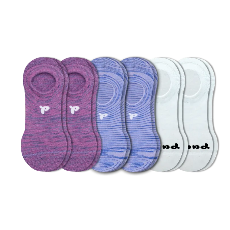 6 Pack - Women's No Show Socks