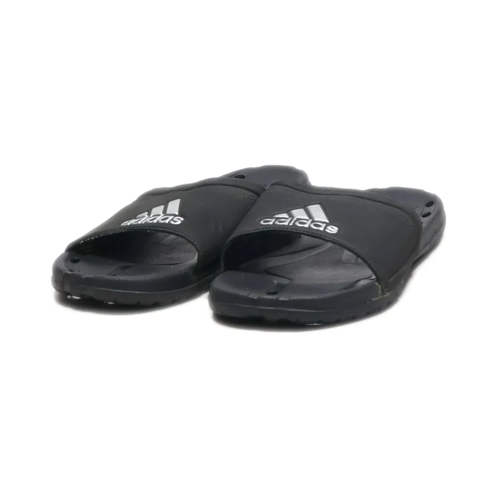 Adidas Sliders Fabric Black Colour For Men