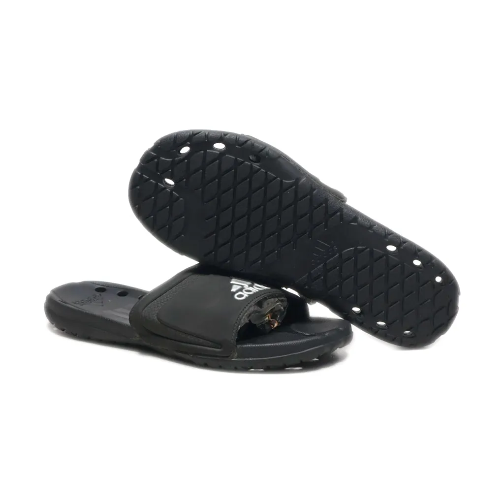 Adidas Sliders Fabric Black Colour For Men