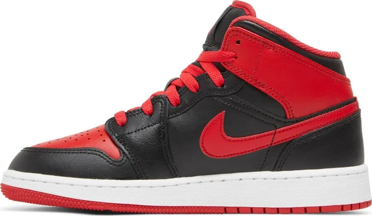 Air Jordan 1 Mid GS Alternate Bred, black