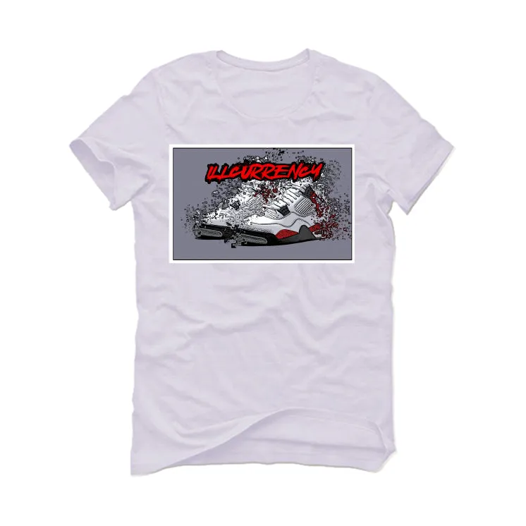 Air Jordan 4 "Red Cement" White T-Shirt (Shattered Kicks)
