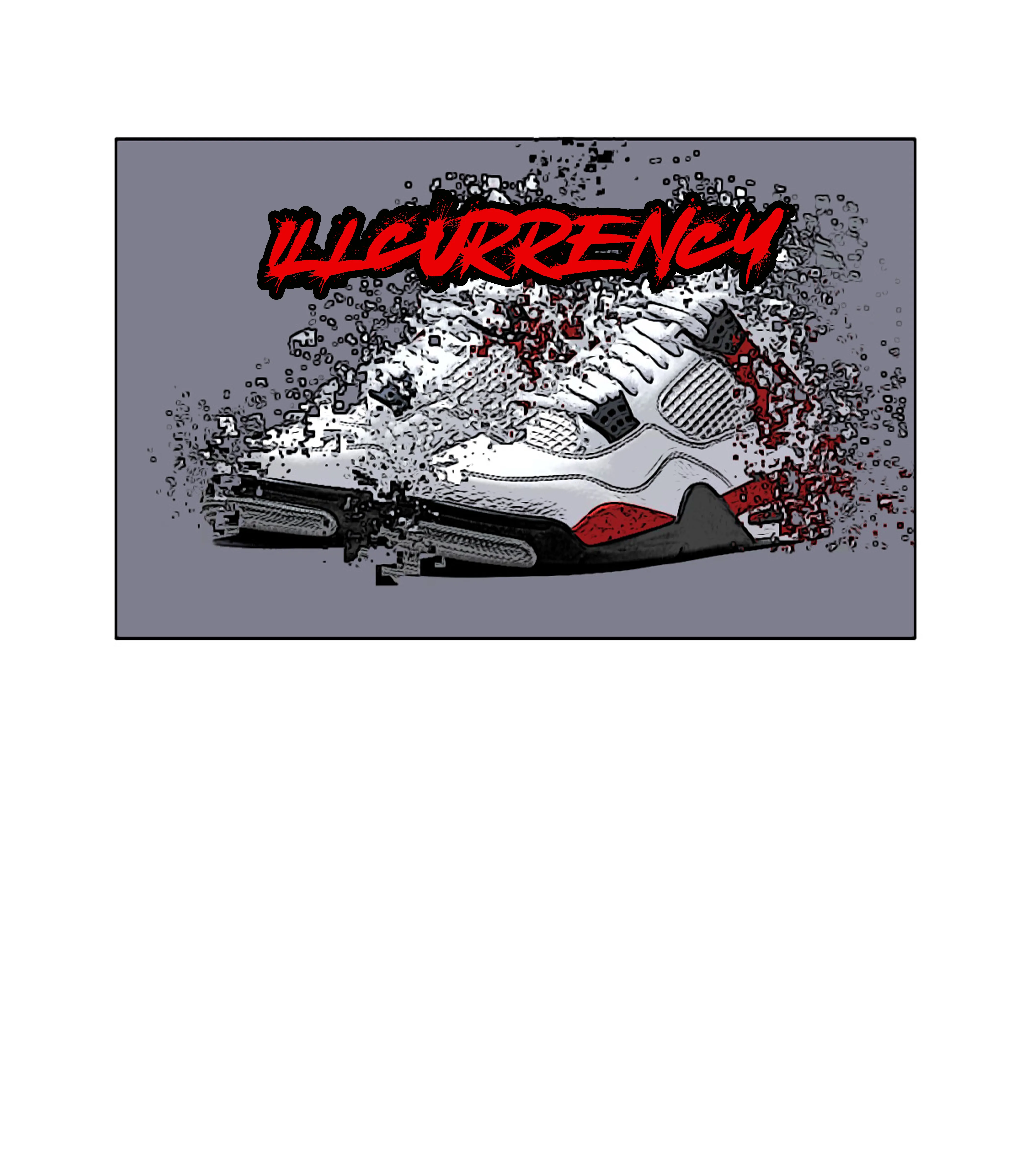 Air Jordan 4 "Red Cement" White T-Shirt (Shattered Kicks)