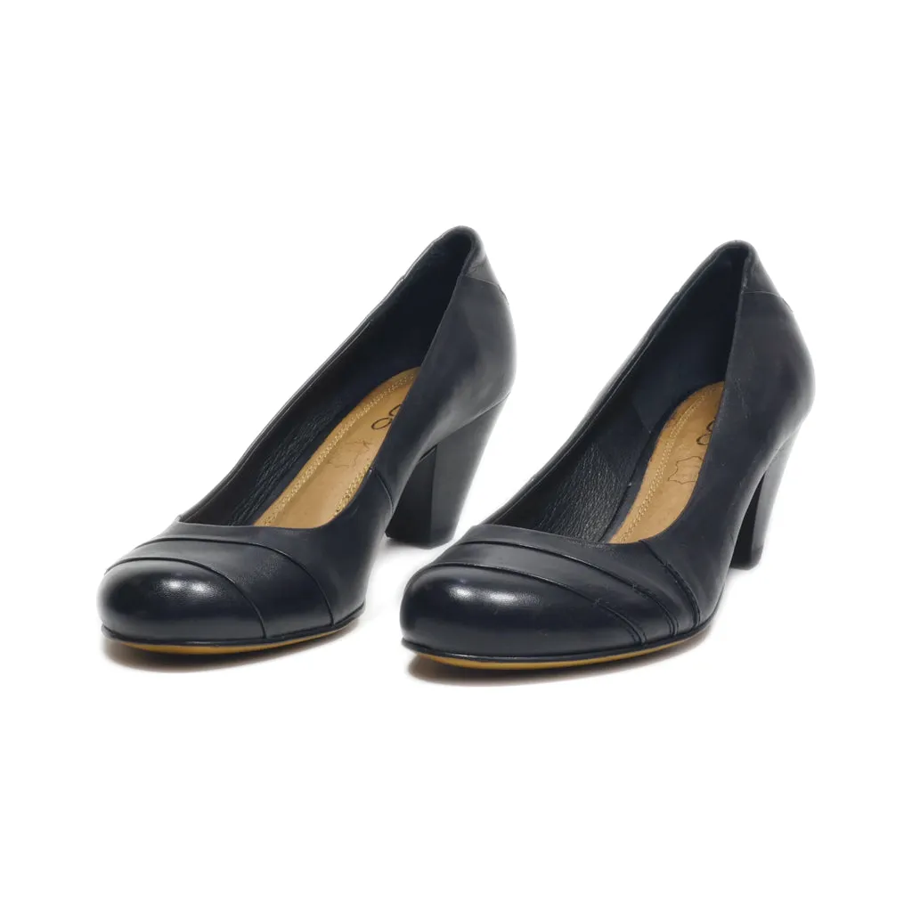 Aldo Mid-Heel Shoes Leather Black Colour For Women