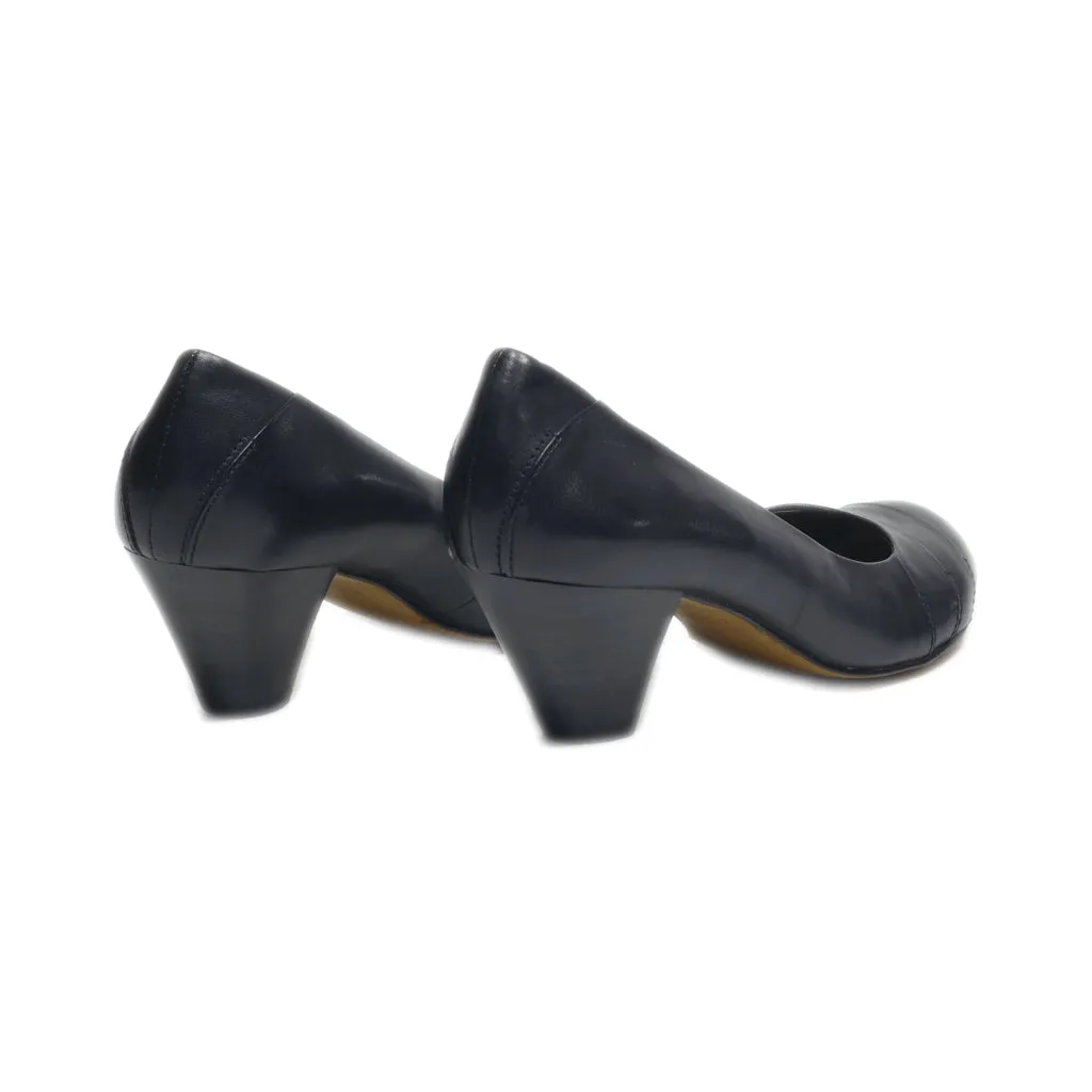 Aldo Mid-Heel Shoes Leather Black Colour For Women