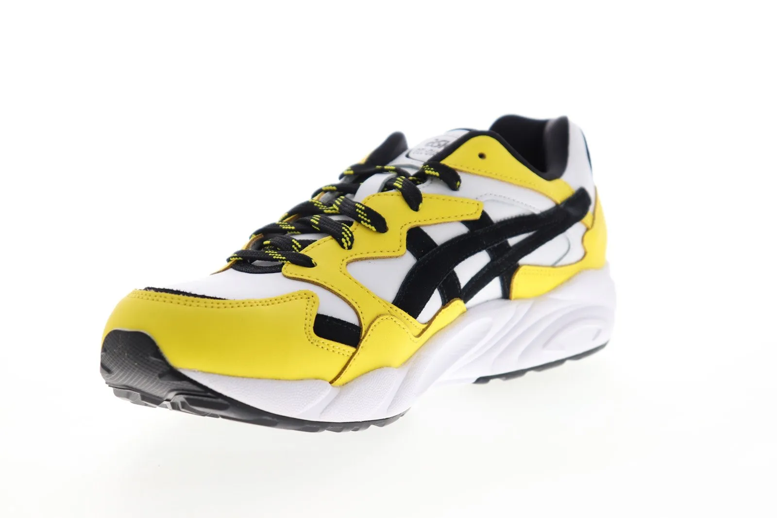 Asics Gel Diablo 1191A129-100 Mens White Yellow Lifestyle Sneakers Shoes