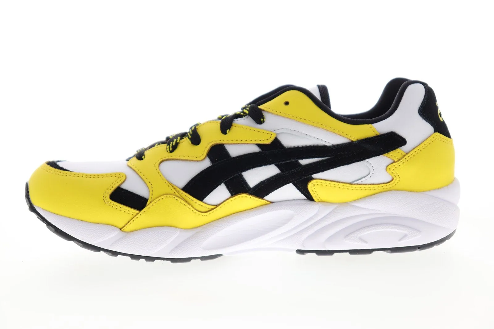 Asics Gel Diablo 1191A129-100 Mens White Yellow Lifestyle Sneakers Shoes