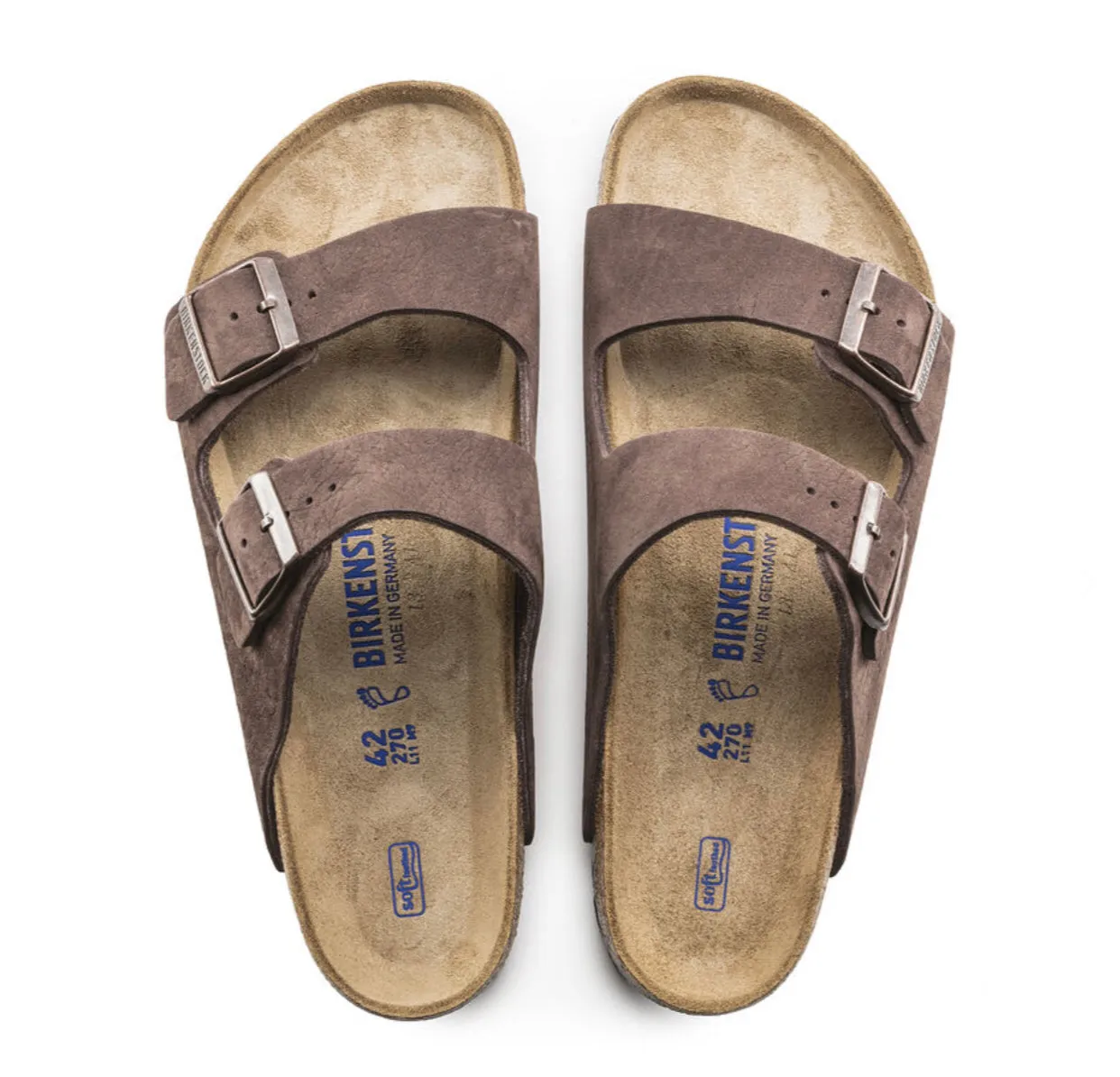 Birkenstock Arizona Desert Buck Roast Nubuck Leather Soft Footbed Made In Germany