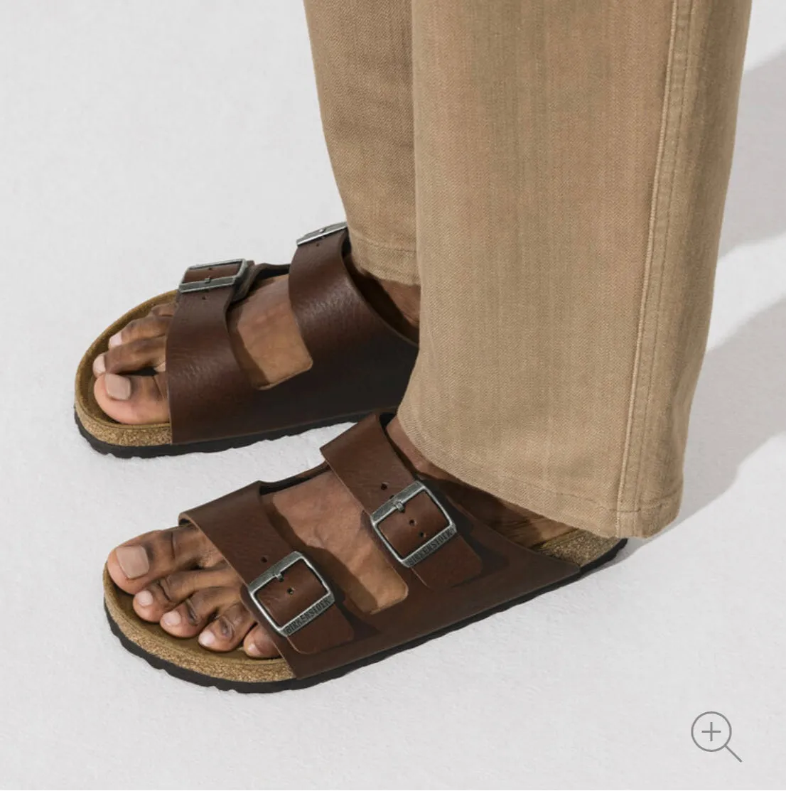 Birkenstock Arizona Vintage Wood Roast Natural Leather Made In Germany