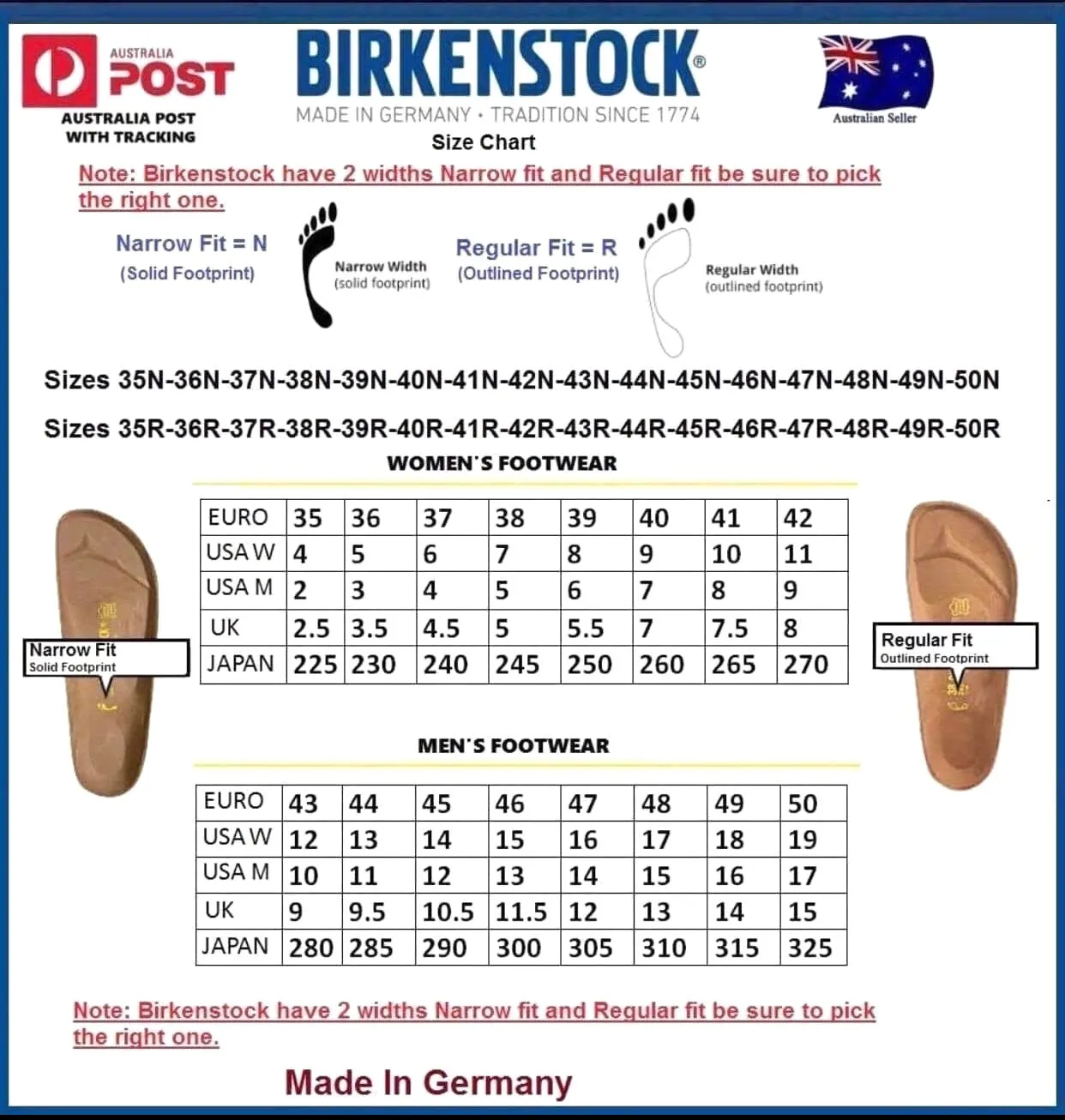 Birkenstock Arizona Vintage Wood Roast Natural Leather Made In Germany