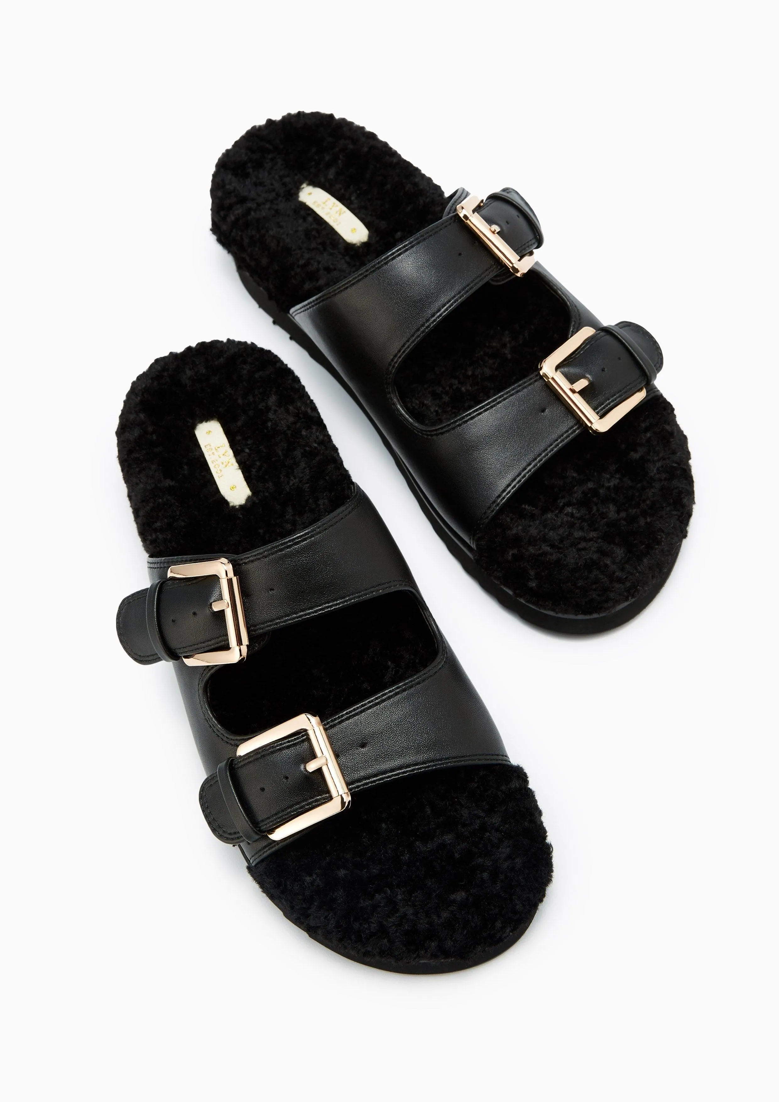 Bizzy Flat Sandals Black