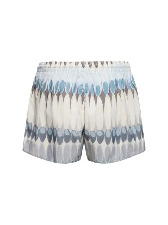 Commas   Printed swim shorts 