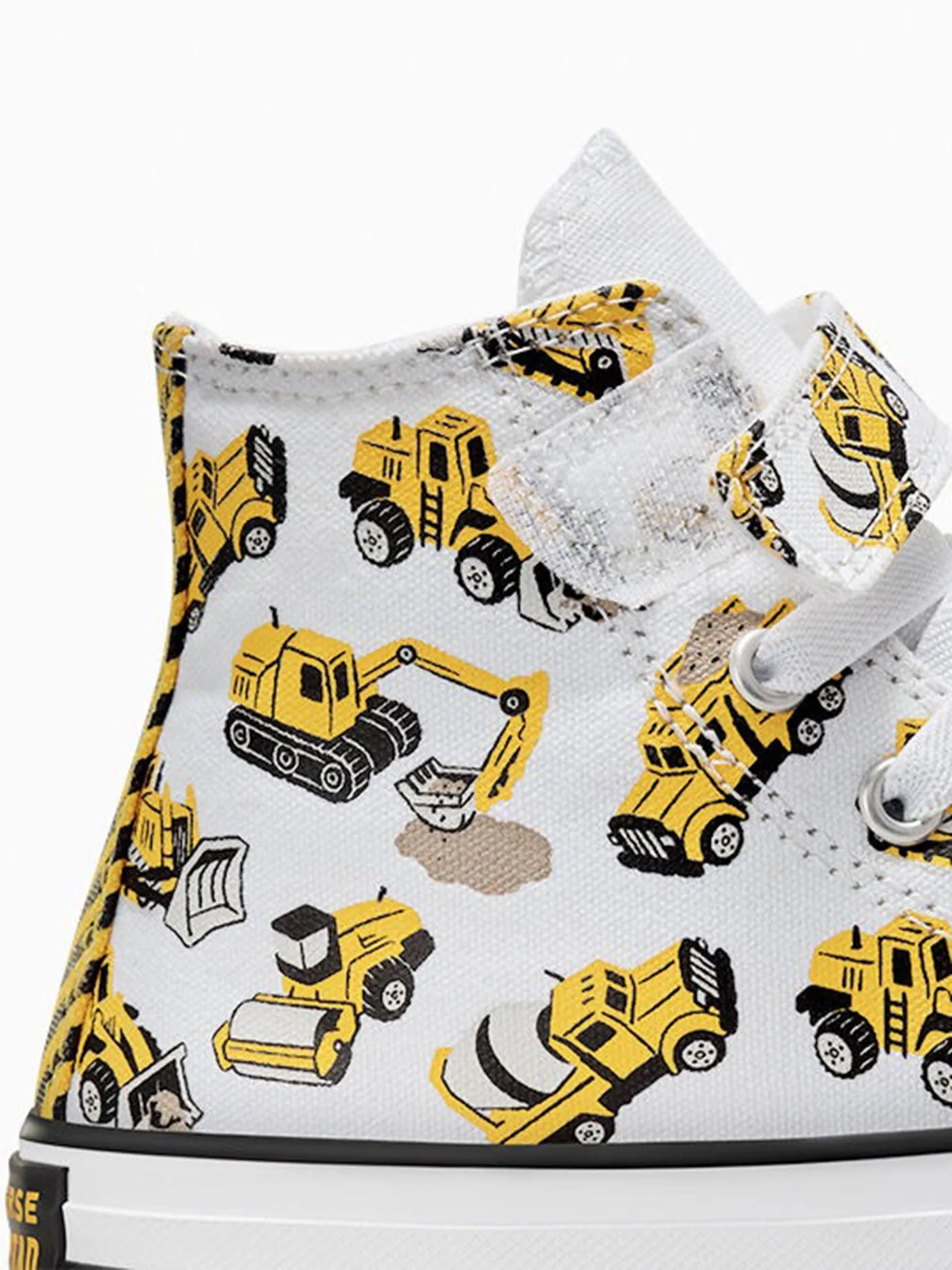 Construction Truck Easy-On Amarillo/Black/White Shoes (Little Kids)