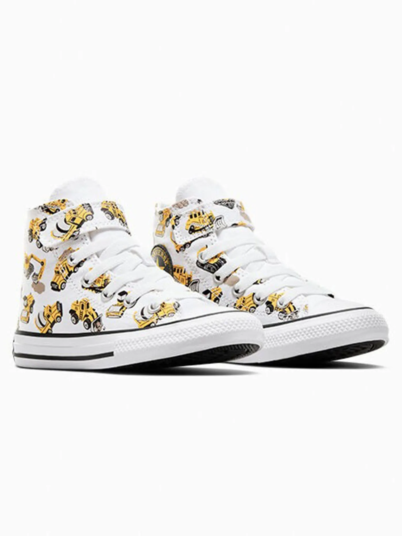 Construction Truck Easy-On Amarillo/Black/White Shoes (Little Kids)