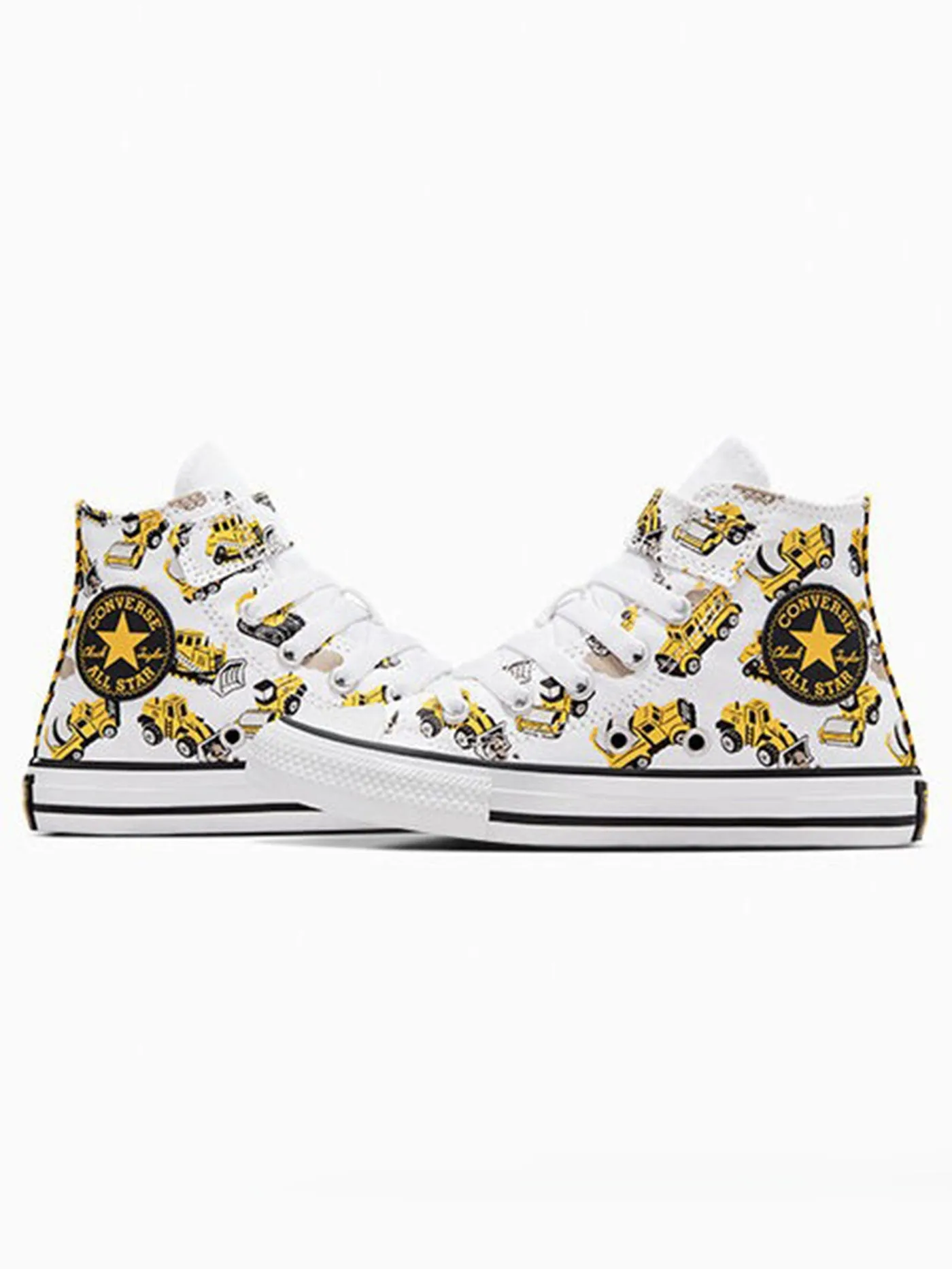 Construction Truck Easy-On Amarillo/Black/White Shoes (Little Kids)