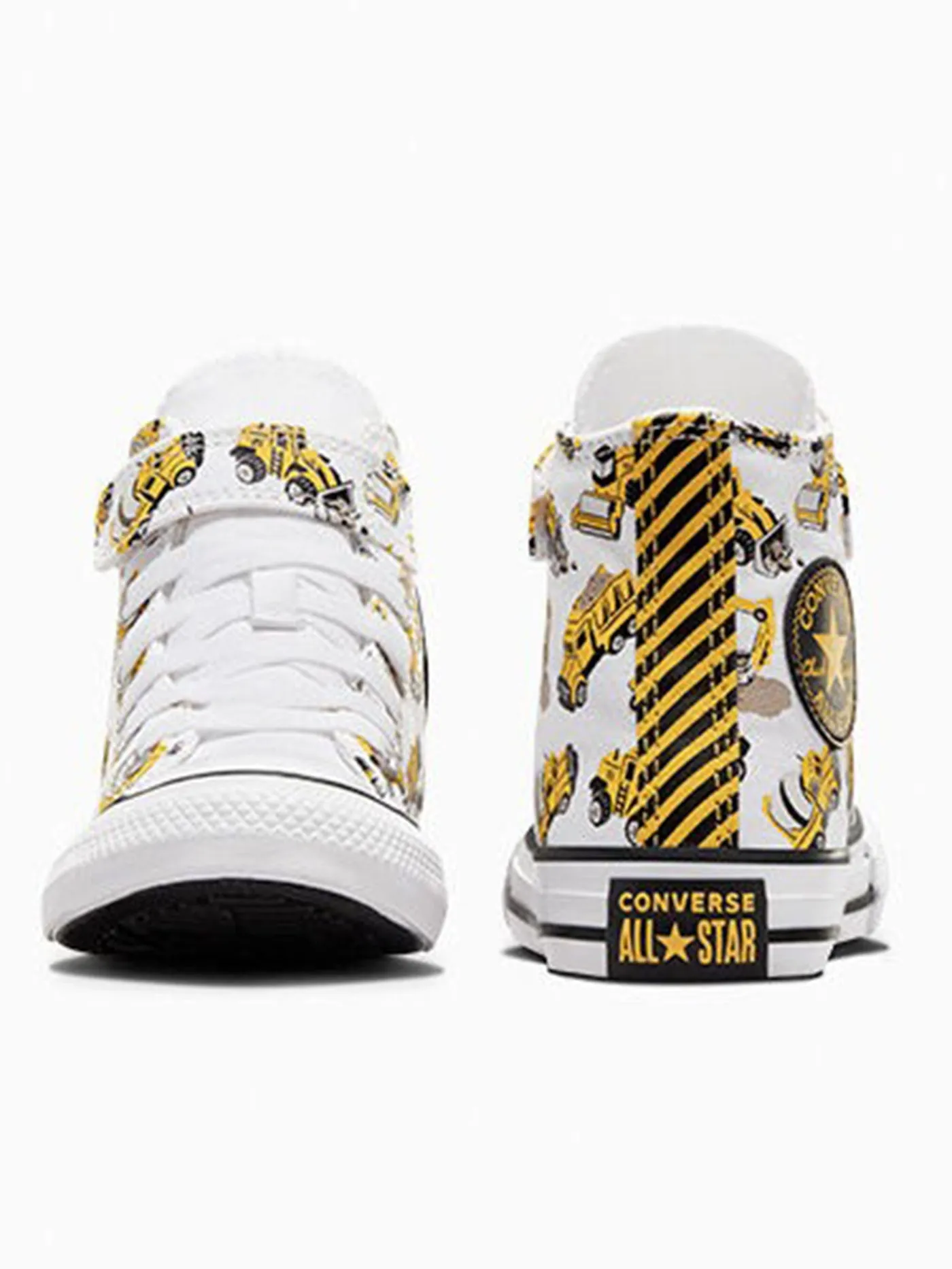 Construction Truck Easy-On Amarillo/Black/White Shoes (Little Kids)