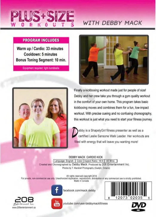 Debby Mack: Plus Size Workouts: Cardio Kick