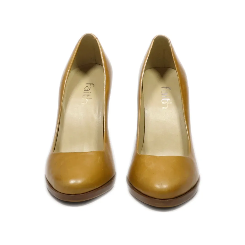 Faith High-Heel Shoes Leather Brown Colour For Women