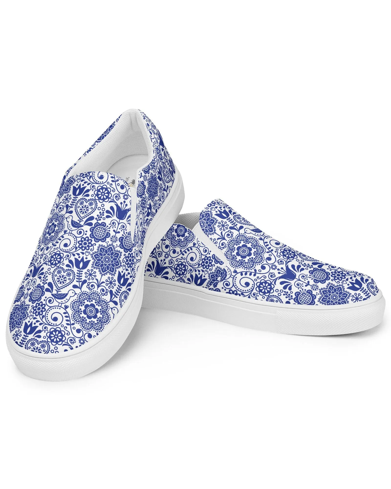 Folk Art Floral Cabin Kicks Shoes