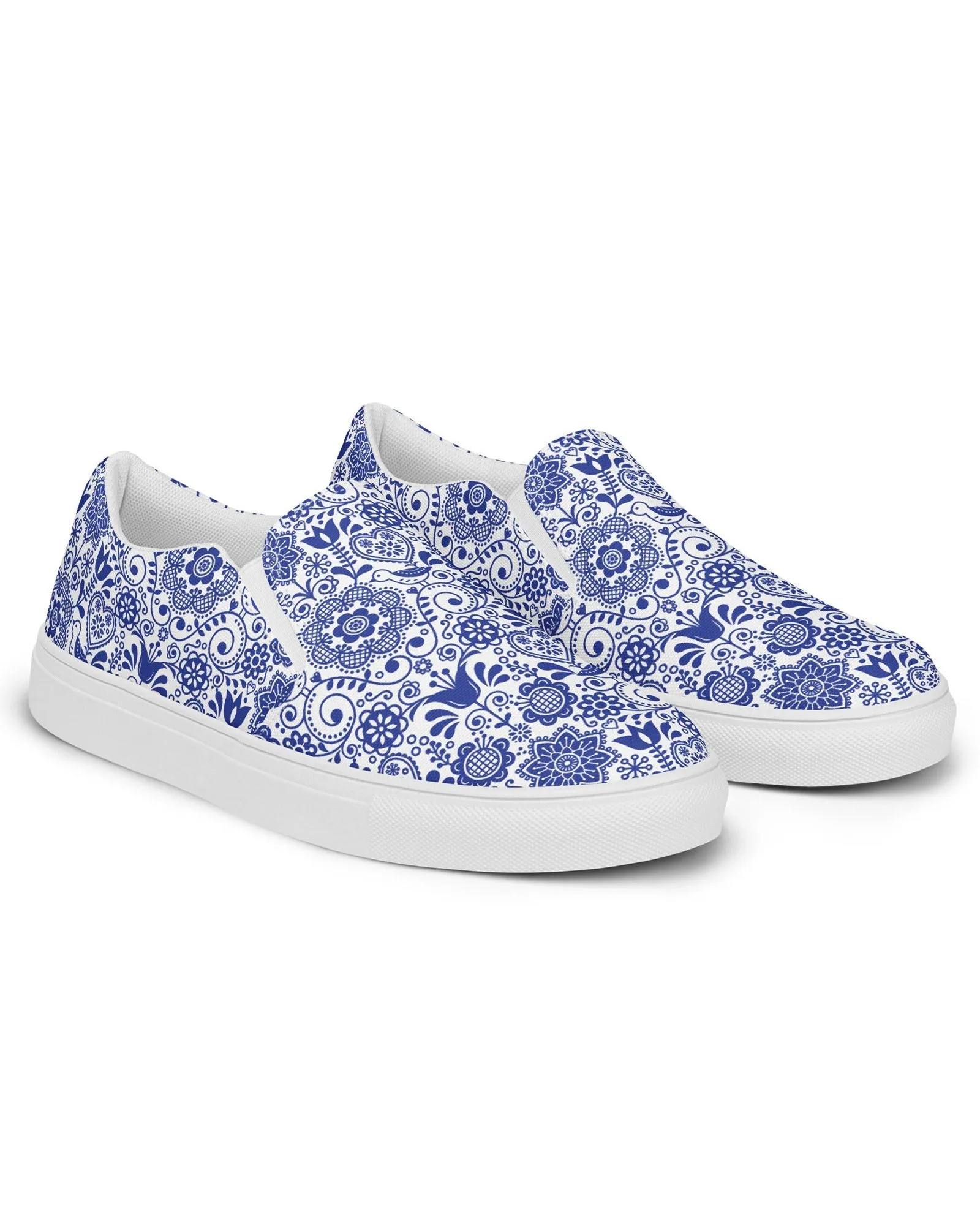 Folk Art Floral Cabin Kicks Shoes
