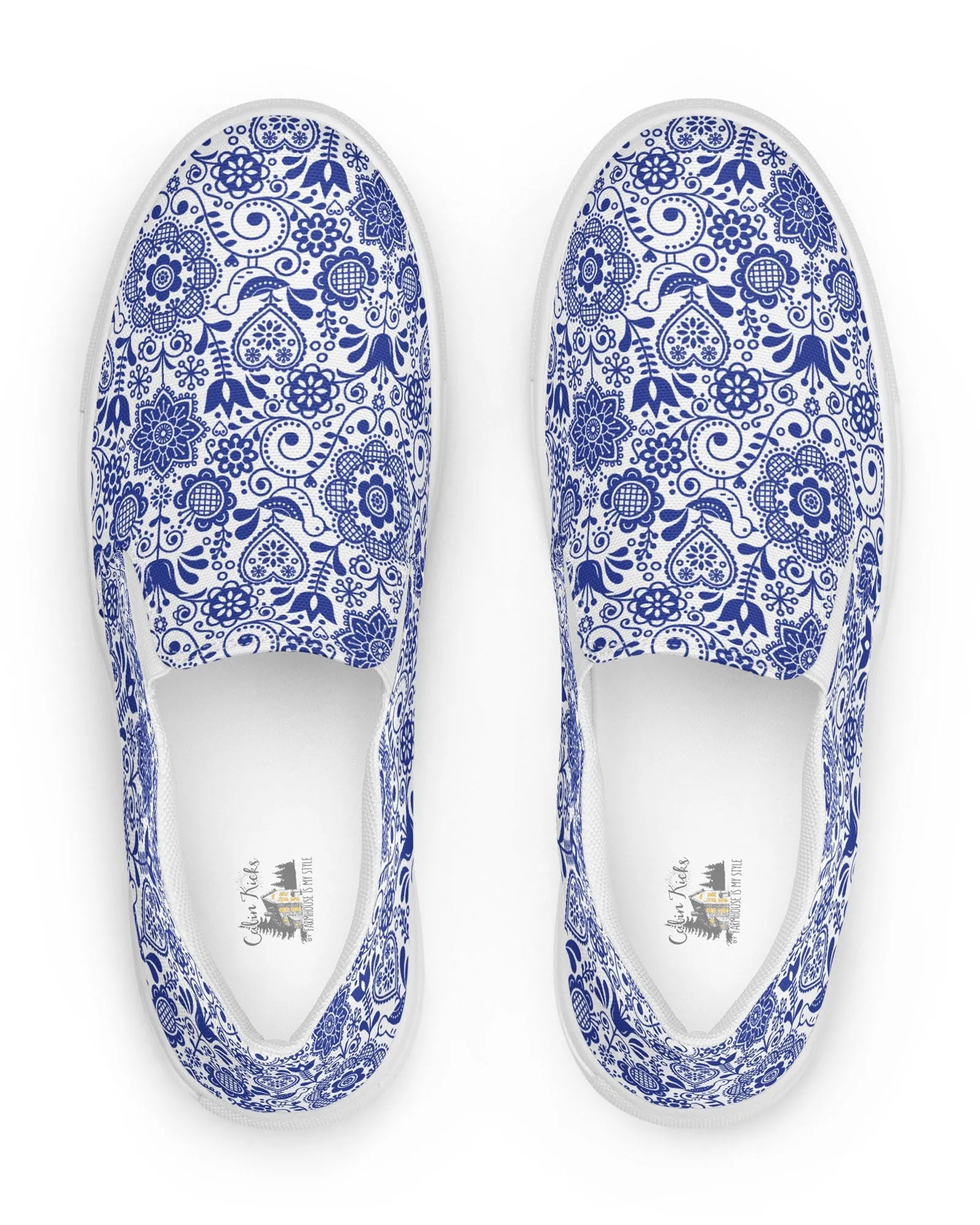 Folk Art Floral Cabin Kicks Shoes
