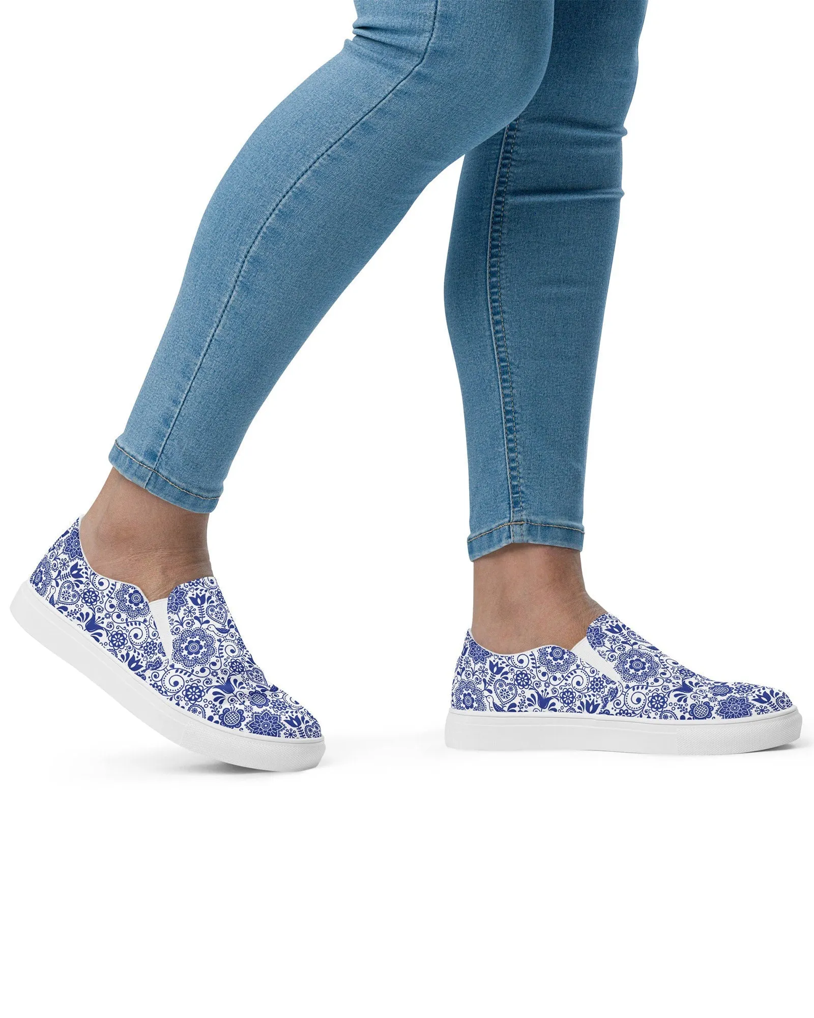 Folk Art Floral Cabin Kicks Shoes