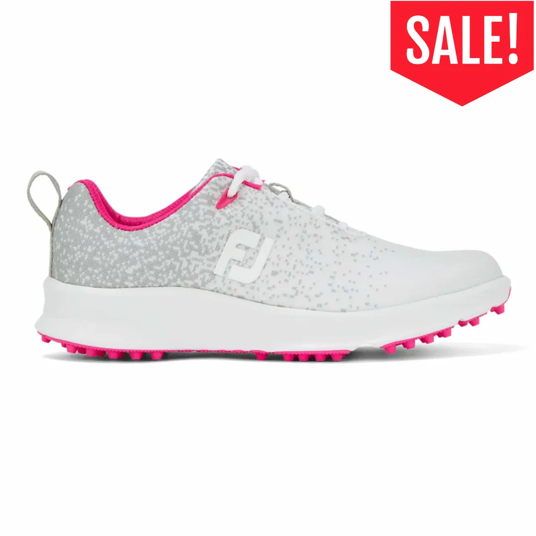 Footjoy Leisure Ladies Golf Shoes - Silver/Pink
