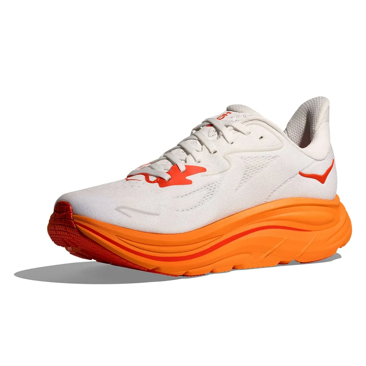 Hoka Clifton 10 Mens | Frost / Orange Zest