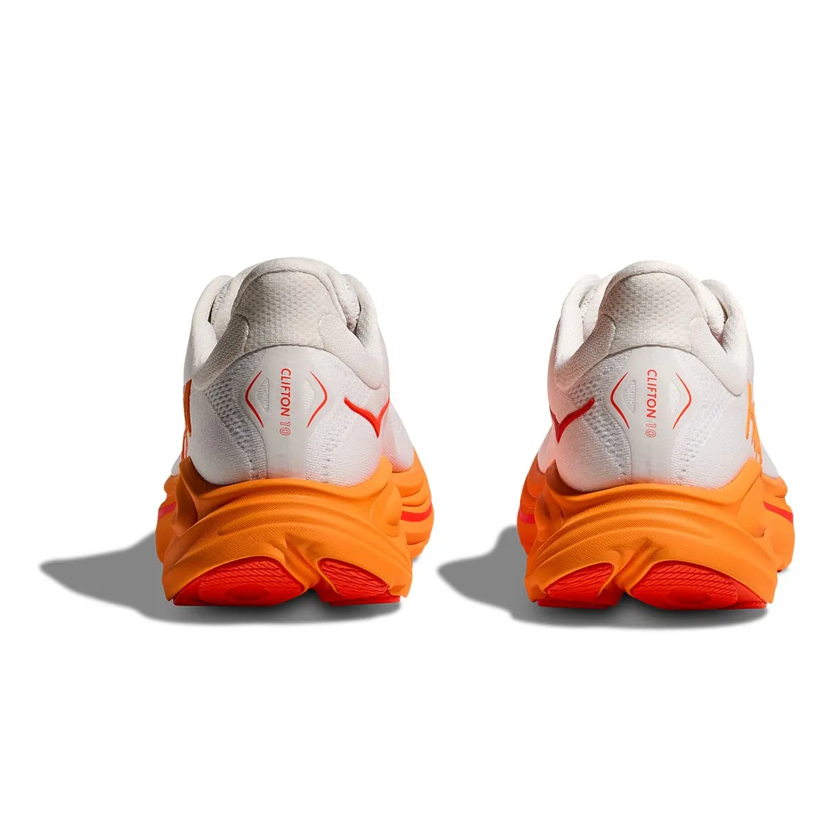 Hoka Clifton 10 Mens | Frost / Orange Zest