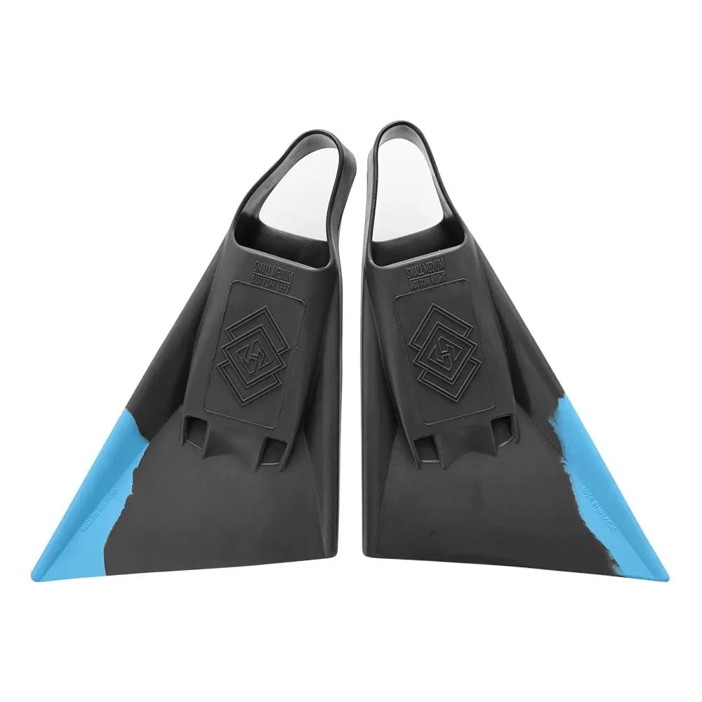 Hubboards Air Hubb Swim Fins - Graphite & Aqua