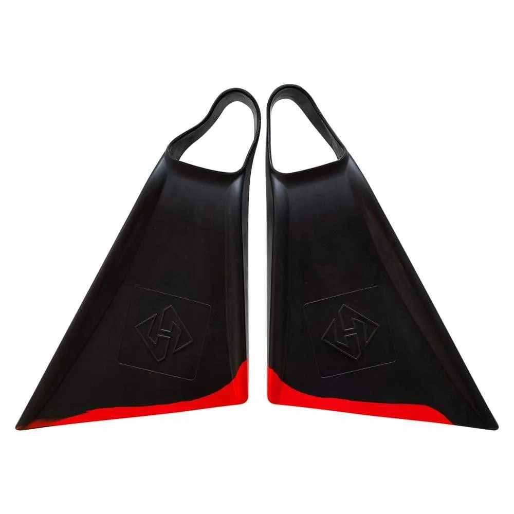 Hubboards Boost'n Houston Swim Fins - Black/Red