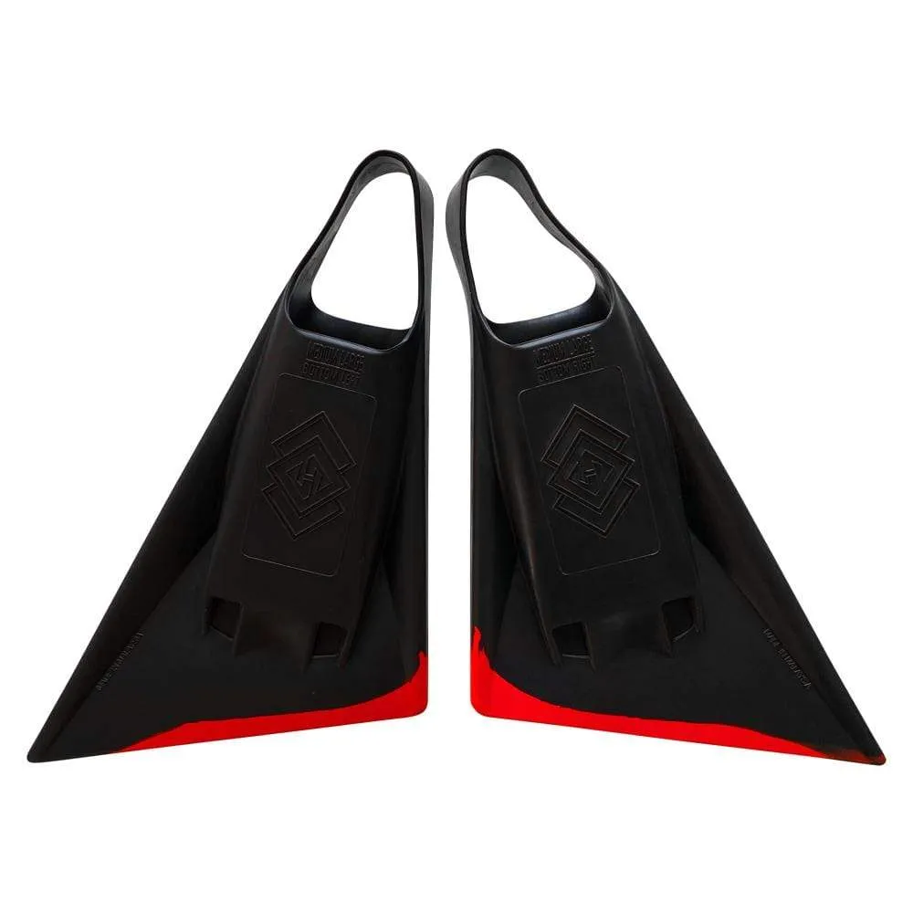 Hubboards Boost'n Houston Swim Fins - Black/Red