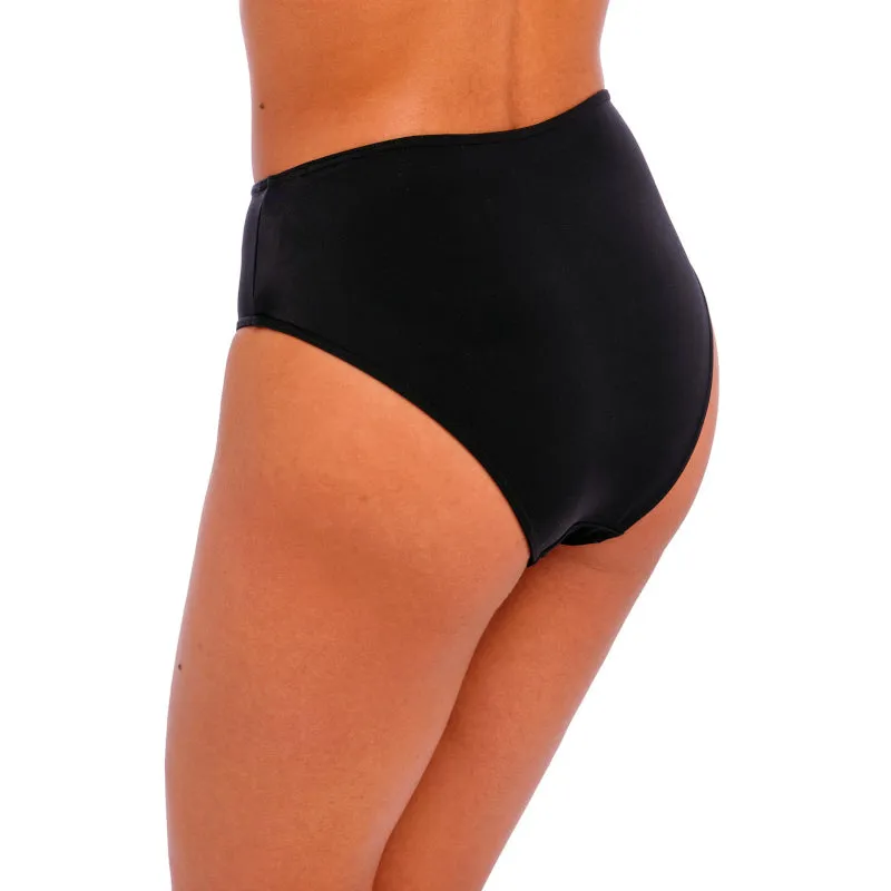 Jewel Cove High Waist Bikini Brief Plain Black - Freya Swim