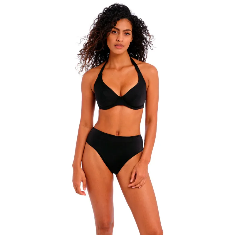 Jewel Cove High Waist Bikini Brief Plain Black - Freya Swim