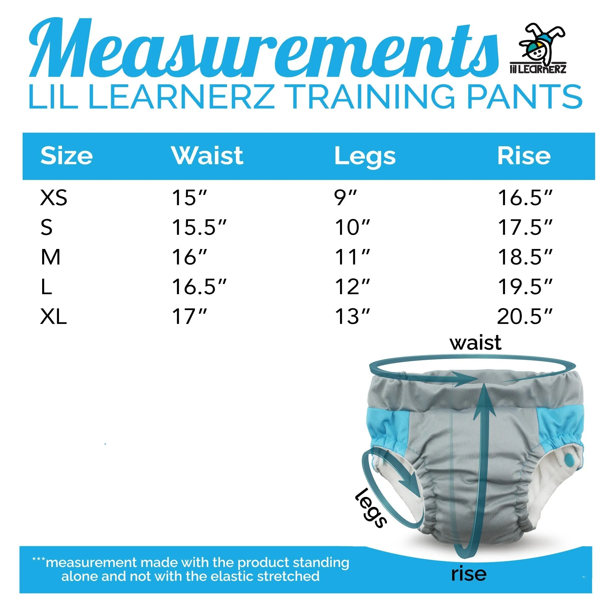 Lil Learnerz Training Pants (2pk) - Small