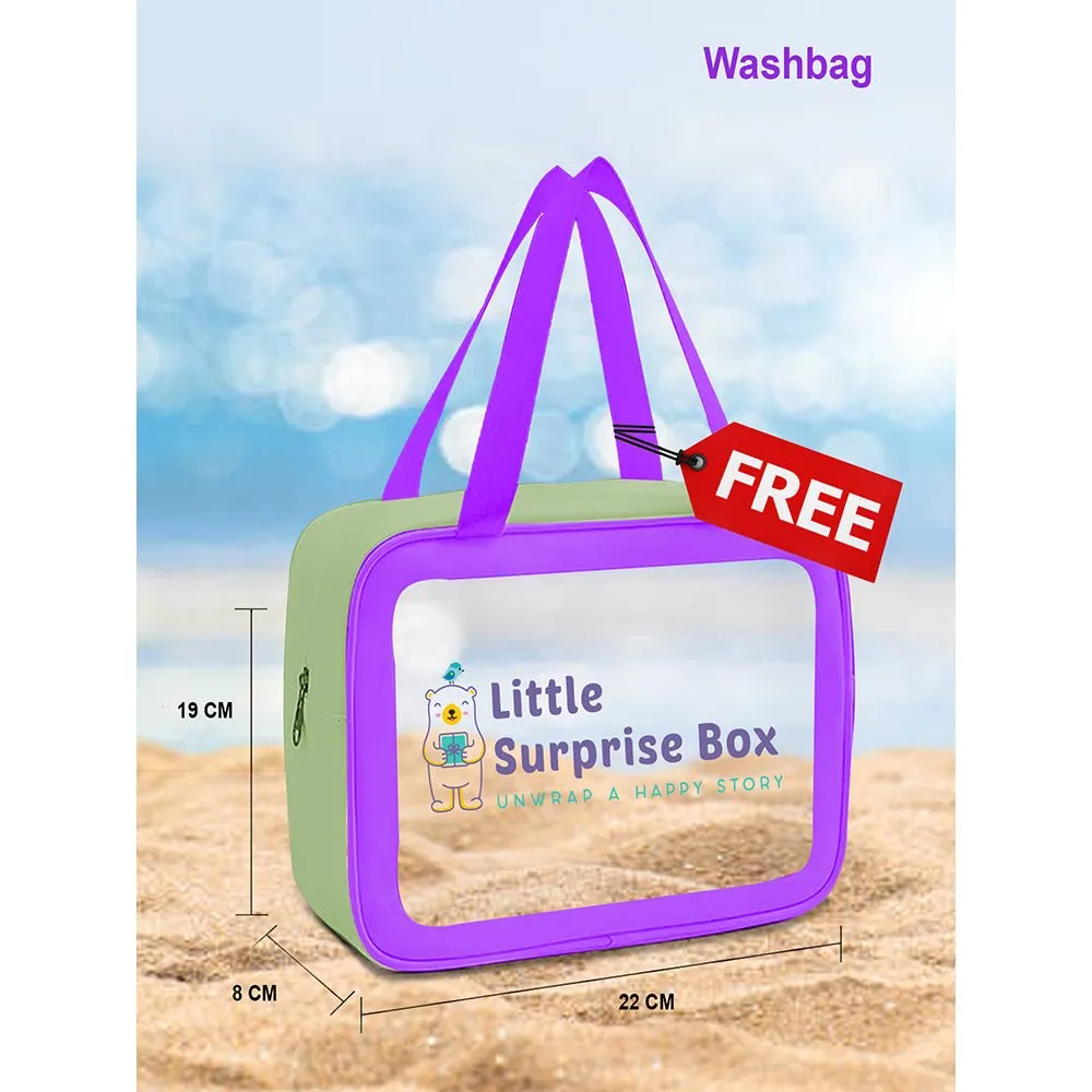 Little Surprise Box One piece Kids Swimwear Geometric print with Cap
