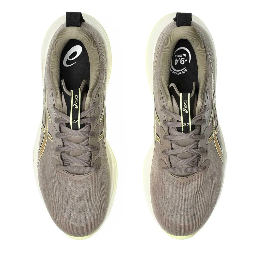 Men's Gel-Cumulus 27 Running Shoe - Taupe Grey/Black - Wide (2E)