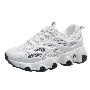 Mesh Running Wave Sole Sneakers for Women