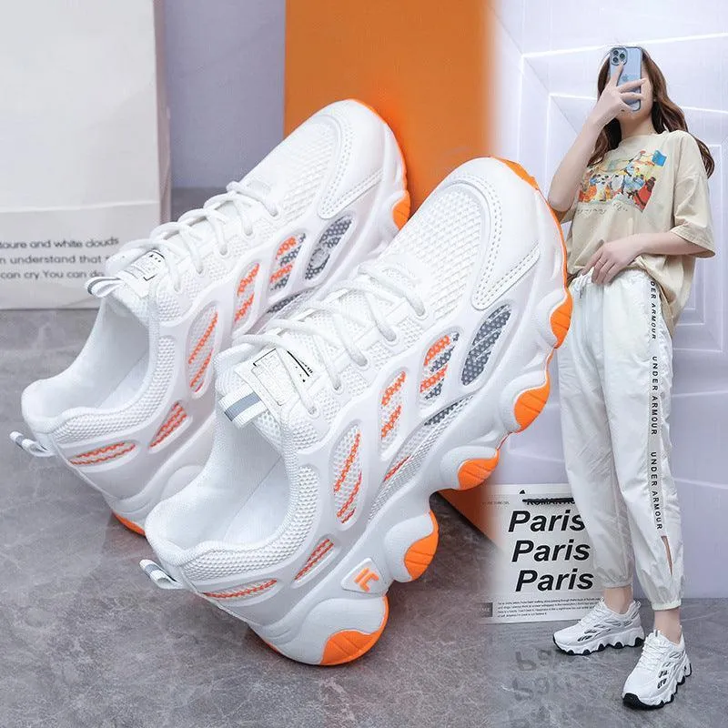 Mesh Running Wave Sole Sneakers for Women