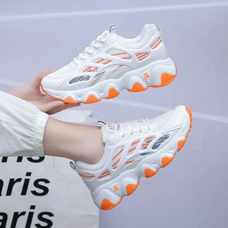 Mesh Running Wave Sole Sneakers for Women