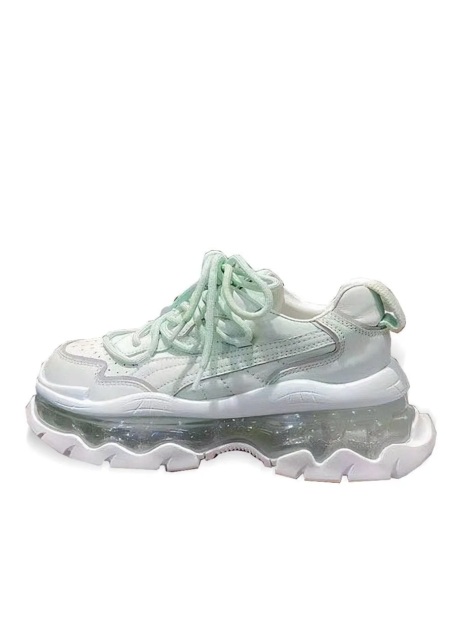 Mint Sport Running Platform Sneakers