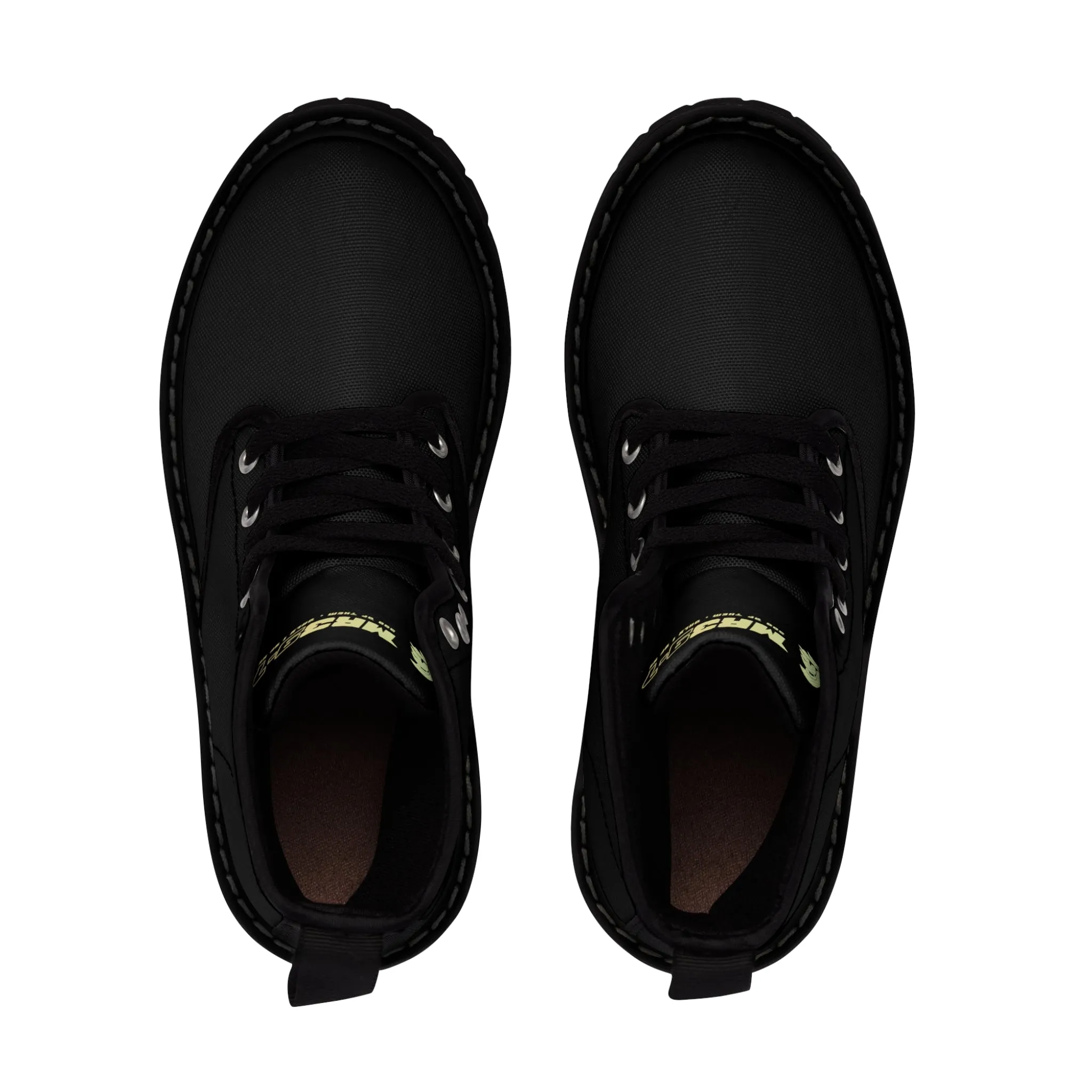 MR39S Black Canvas Boots AOP