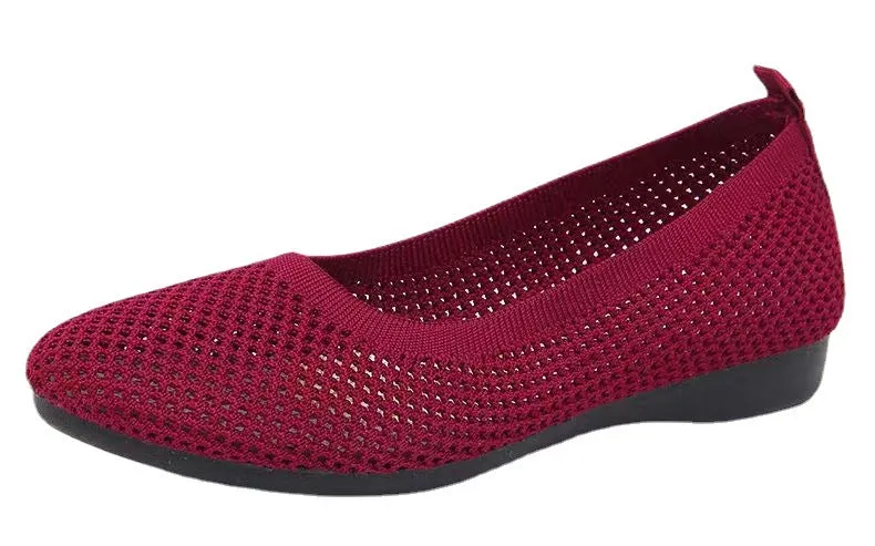 Nanccy Weaving Breathable Loafers  Comfortable Walking Casual Flats Shoes WF02