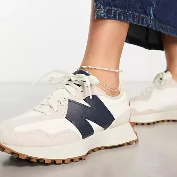 New Balance 327 Trainers In Off White/Navy