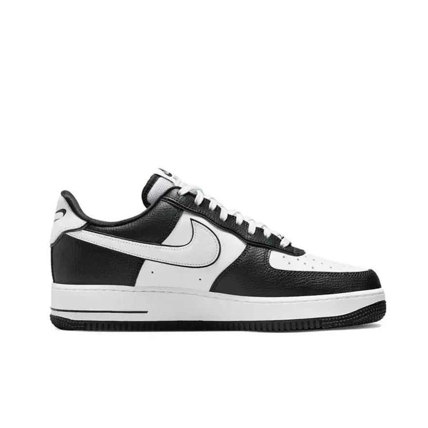 Nike Air Force 1 Comfortable and versatile non-slip wear-resistant Black Knight low-top board shoes black