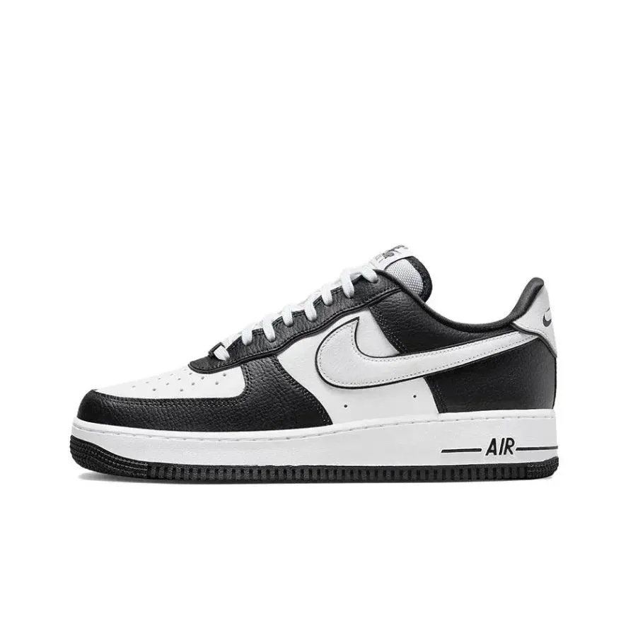 Nike Air Force 1 Comfortable and versatile non-slip wear-resistant Black Knight low-top board shoes black